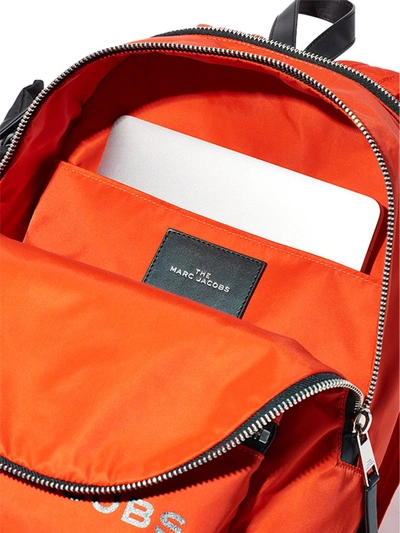 Shop Marc Jacobs The Zipper Backpack In Orange