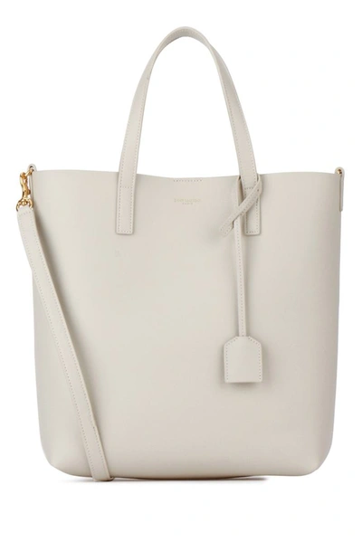 Shop Saint Laurent Toy Shopping Bag In Beige