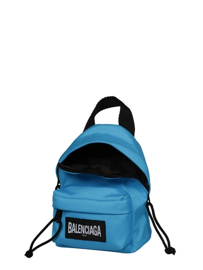 Shop Balenciaga Oversized Mini Backpack In Blue