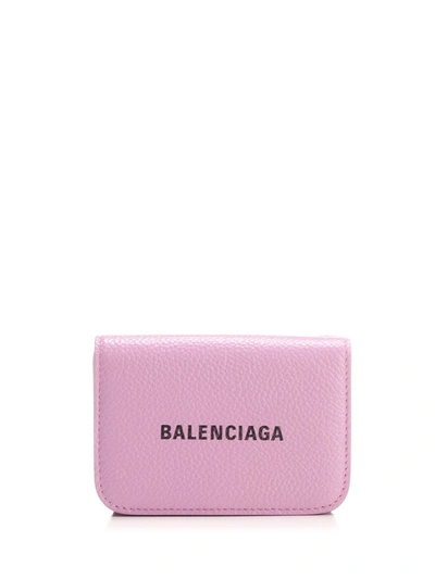 Shop Balenciaga Cash Mini Wallet In Pink