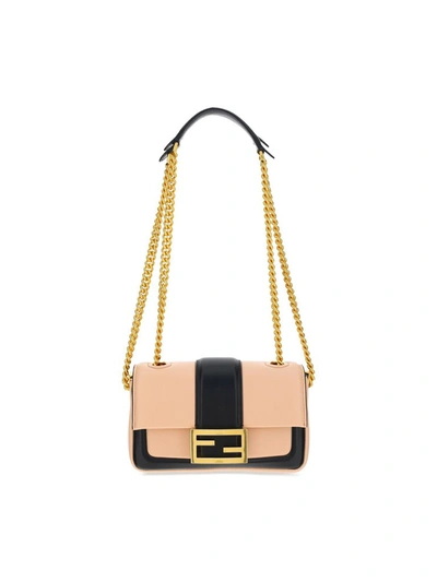 Shop Fendi Baguette Mini Shoulder Bag In Pink