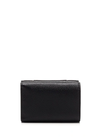 Shop Balenciaga Hourglass Mini Wallet In Black