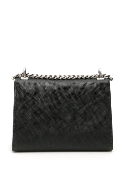 Shop Prada Envelope Chain Strap Shoulder Bag In Black