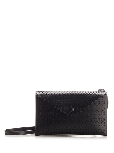 Shop Alaïa Louise 20 Clutch Bag In Black