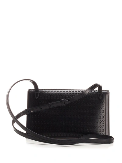 Shop Alaïa Louise 20 Clutch Bag In Black