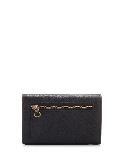 Shop See By Chloé Lizzie Compact Flap Wallet In Black