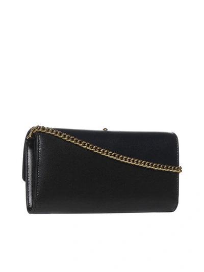 Shop Pinko Love Simply Chain Wallet In Black
