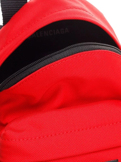 Shop Balenciaga Oversized Mini Backpack In Red
