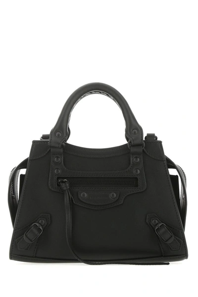 Shop Balenciaga Neo Classic Mini Top Handle Bag In Black