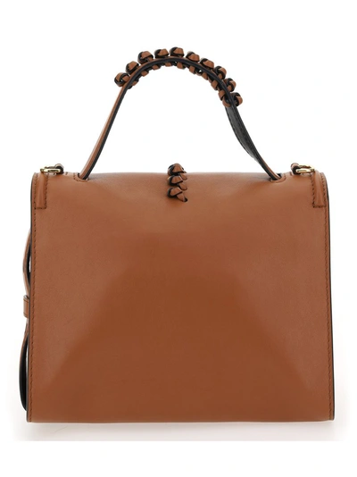 Shop Alexander Mcqueen The Story Handbag In Brown