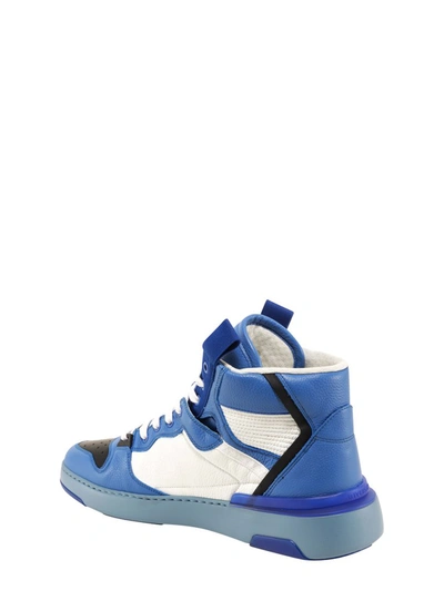 Shop Givenchy Wing Mid Three Tone Sneakers In Blue