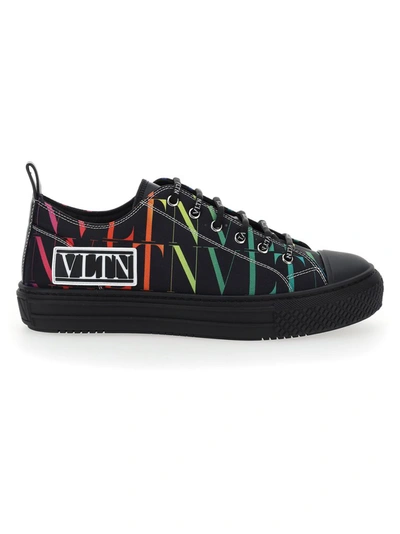 Shop Valentino Vltn Times Giggies Sneakers In Black