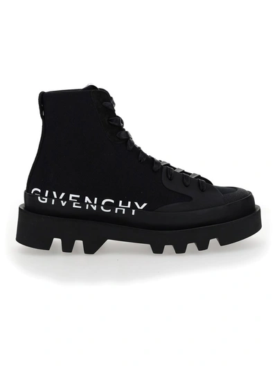 Shop Givenchy Clapham High Sneakers In Black