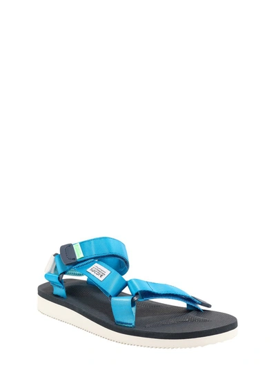 Shop Suicoke Depa Cab Flat Sandals In Blue