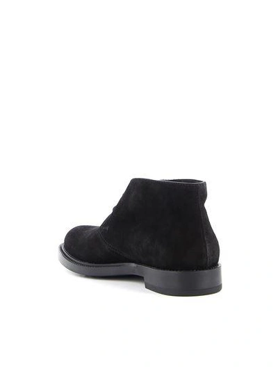 Shop Tod's Desert Ankle Boots In Black