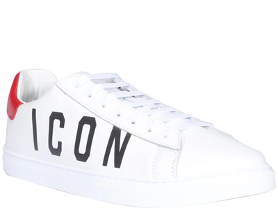 Shop Dsquared2 Icon Printed Low In White