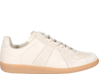 Shop Maison Margiela Replica Sneakers In Beige