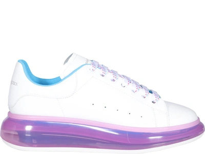 Shop Alexander Mcqueen Oversized Transparent Sole Sneakers In White