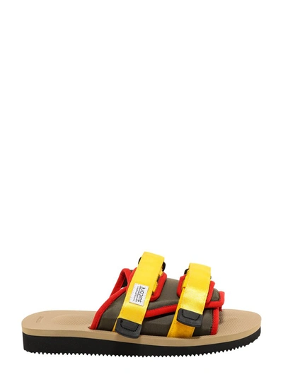 Shop Suicoke Moto Cab Flat Sandals In Yellow