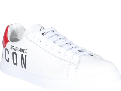 Shop Dsquared2 X Ibrahimović Icon New Tennis Sneakers In White