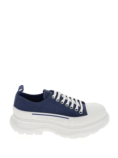 Shop Alexander Mcqueen Tread Slick Sneakers In Blue
