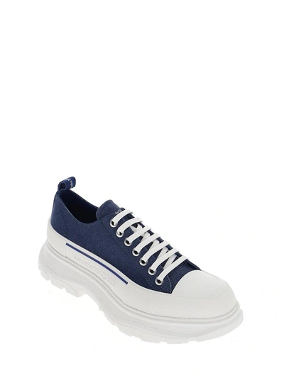 Shop Alexander Mcqueen Tread Slick Sneakers In Blue