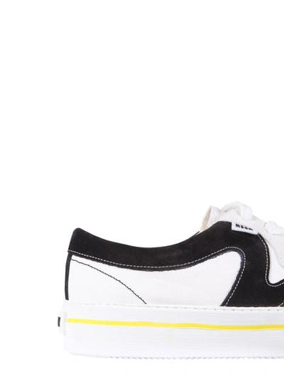 Shop Msgm Contrast Detail Low In White