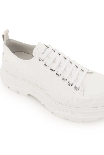 Shop Alexander Mcqueen Tread Sneakers In White