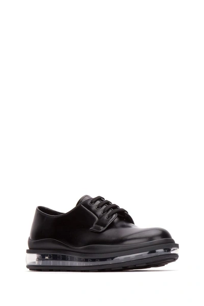Shop Prada Levitate Derby Shoes In Black