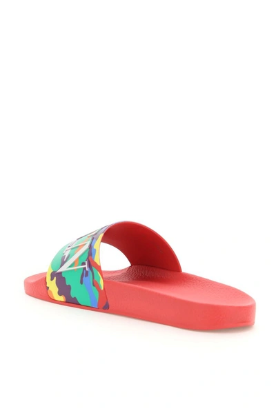 Shop Valentino Camou7 Slide Sandals In Multi