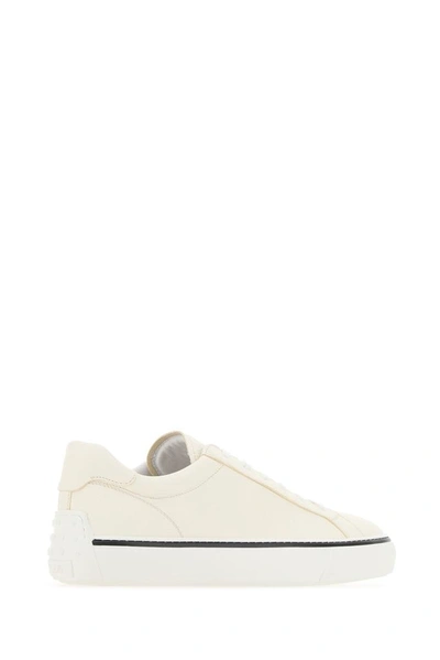 Shop Tod's Contrasting Stripe Low In White