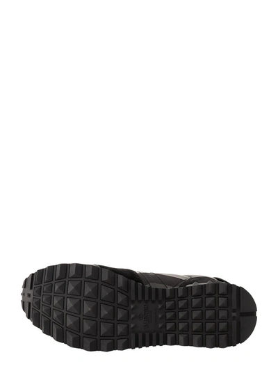 Shop Valentino Garavani Rockrunner Camouflage Sneakers In Black