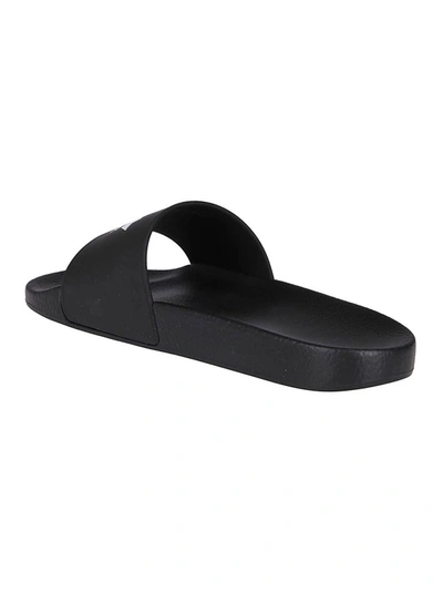 Shop Dsquared2 Maple Leaf Print Slides In Black