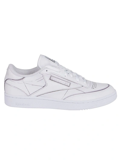 Shop Maison Margiela X Reebok Club C Sneakers In White