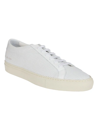Shop Common Projects Achilles Perforated Sneakers In White