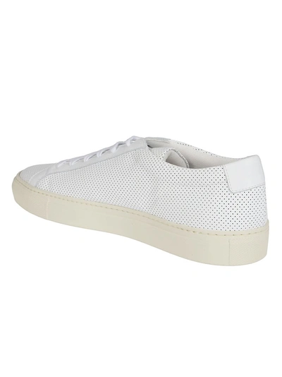 Shop Common Projects Achilles Perforated Sneakers In White