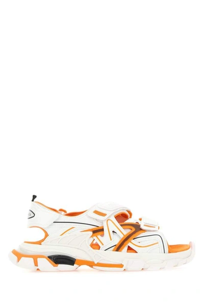 Shop Balenciaga Track Sandals In Multi