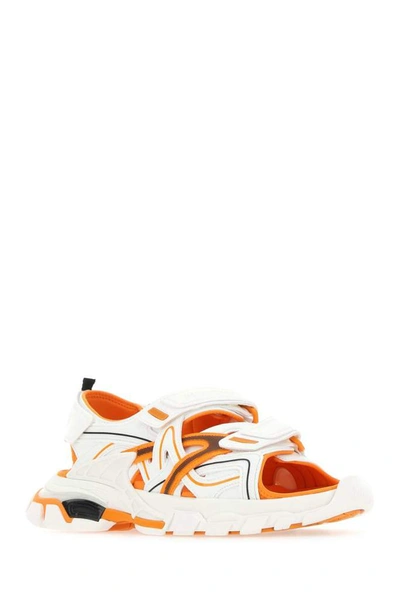 Shop Balenciaga Track Sandals In Multi