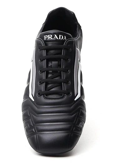 Shop Prada Rev Lace In Black