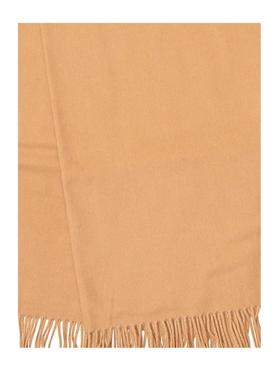 Shop Tom Ford Logo Embroidered Scarf In Brown