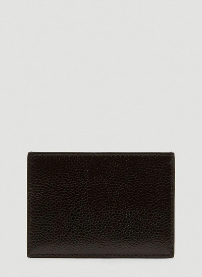 Shop Thom Browne Vertical Intarsia Stripe Cardholder In Black