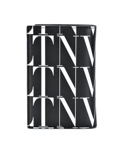 Shop Valentino Vltn Times Bifold Wallet In Black