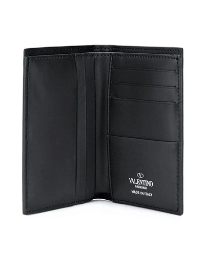 Shop Valentino Vltn Times Bifold Wallet In Black