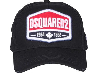 Shop Dsquared2 Logo Patch Baseball Cap In Black