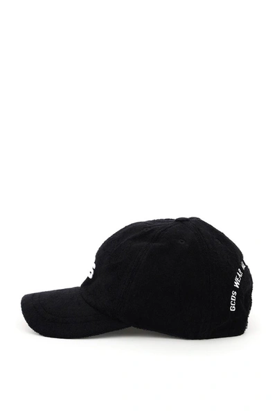 Shop Gcds Logo Embroidered Baseball Cap In Black