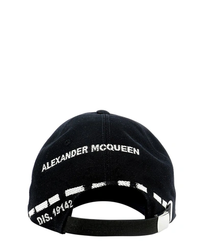 Shop Alexander Mcqueen Graffiti Logo Baseball Cap In Black