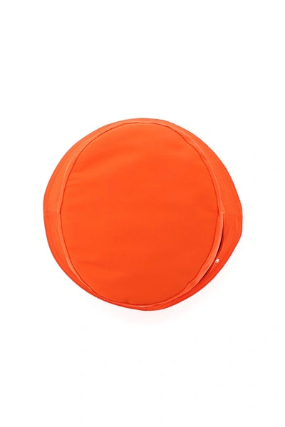 Shop Alexander Mcqueen Graffiti Logo Print Bucket Hat In Orange