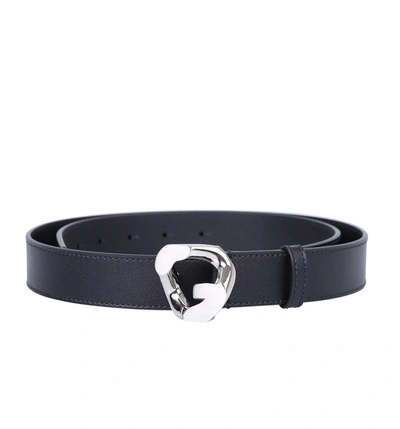 Shop Givenchy G Chain Buckle Belt In Black