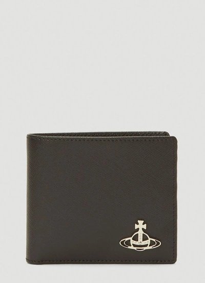 Shop Vivienne Westwood Kent Billfold Wallet In Black