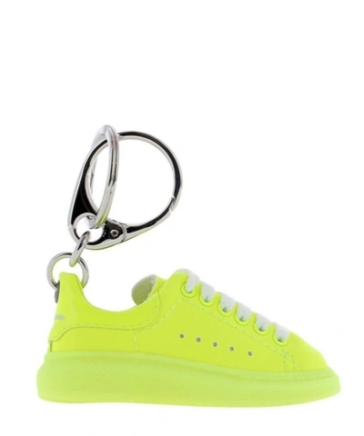 Shop Alexander Mcqueen Oversized Sneaker Keychain In Yellow